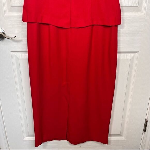 Jessica Howard Red Maxi Dress Sz 12 Vintage Nordstrom NWT - Picture 11 of 15